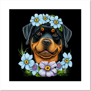 rottweiler dog lovers Posters and Art